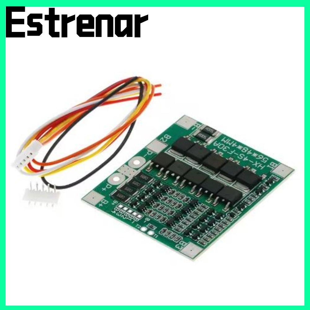 ESTRENAR LiFePO4 / บอร์ดแบตเตอรี่ลิเธียมพร้อม Balance 4S 3.2V 3.7V 30A BMS, คุณภาพสูง 12.8V 14.4V Bl