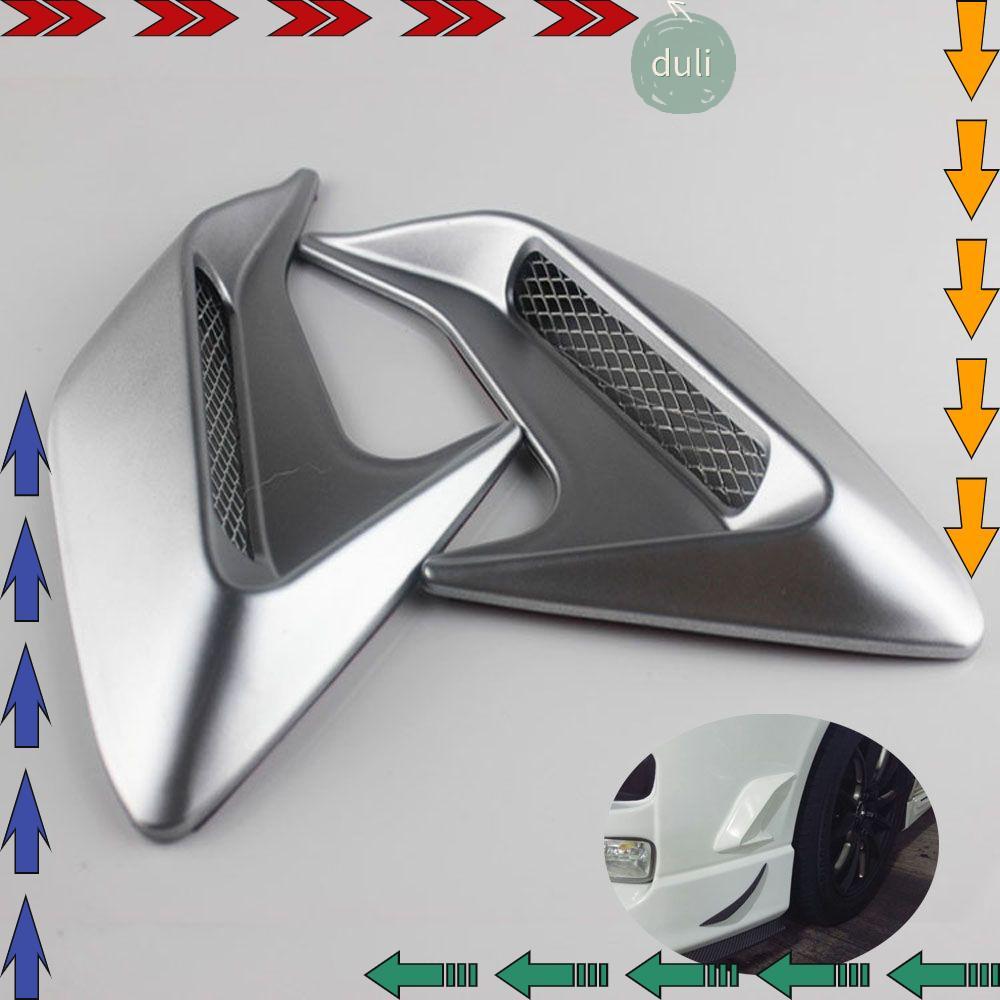 DUILIAN 1 คู่ตกแต่งช่องระบายอากาศด้านข้าง Air Flow Intake Auto Simulation