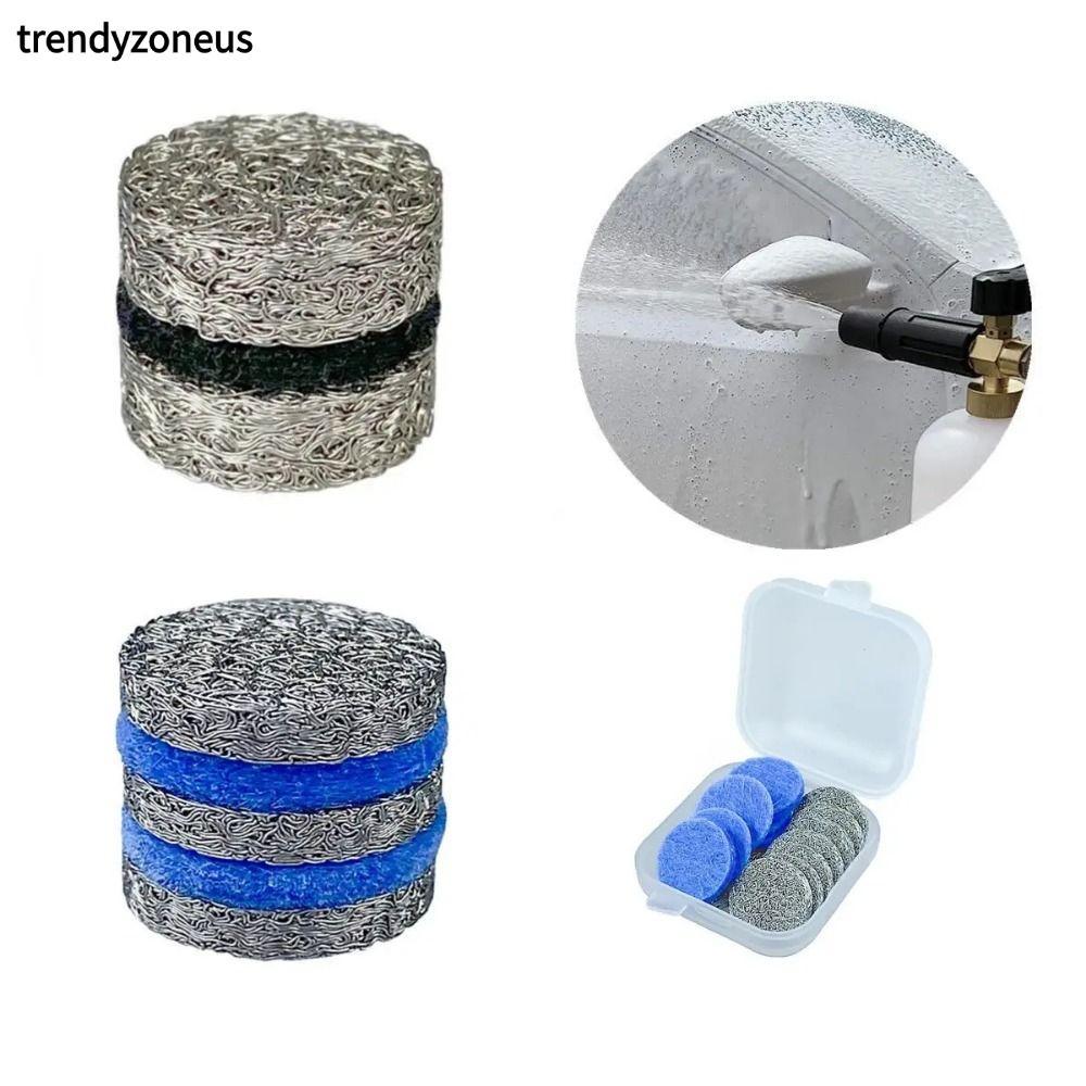 TRENDYZONEUS 1 ชิ้นตาข่ายหัวฉีด, Richer Lather 3000 PSI Orifice หัวฉีดเคล็ดลับ, Multi-layer สําหรับแรงดันสูงเครื่องซักผ้าหิมะโฟม Lance อะไหล่โฟม Maker กรอง