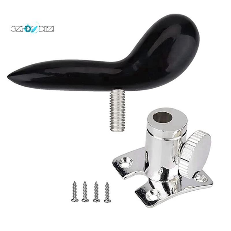 GzhxdiiziBassoon Hand Saddle Rest Holder Thumb Rest พร้อมยึด 4 สกรูและฐานอุปกรณ์เสริม