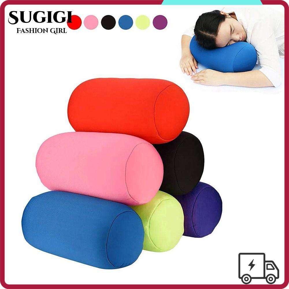 SUGIGI หมอนหลอดข้าง Microbead หมอนกระดูกขนาดเล็ก หมอนรองคอโฟมอนุภาค Home Sleep
