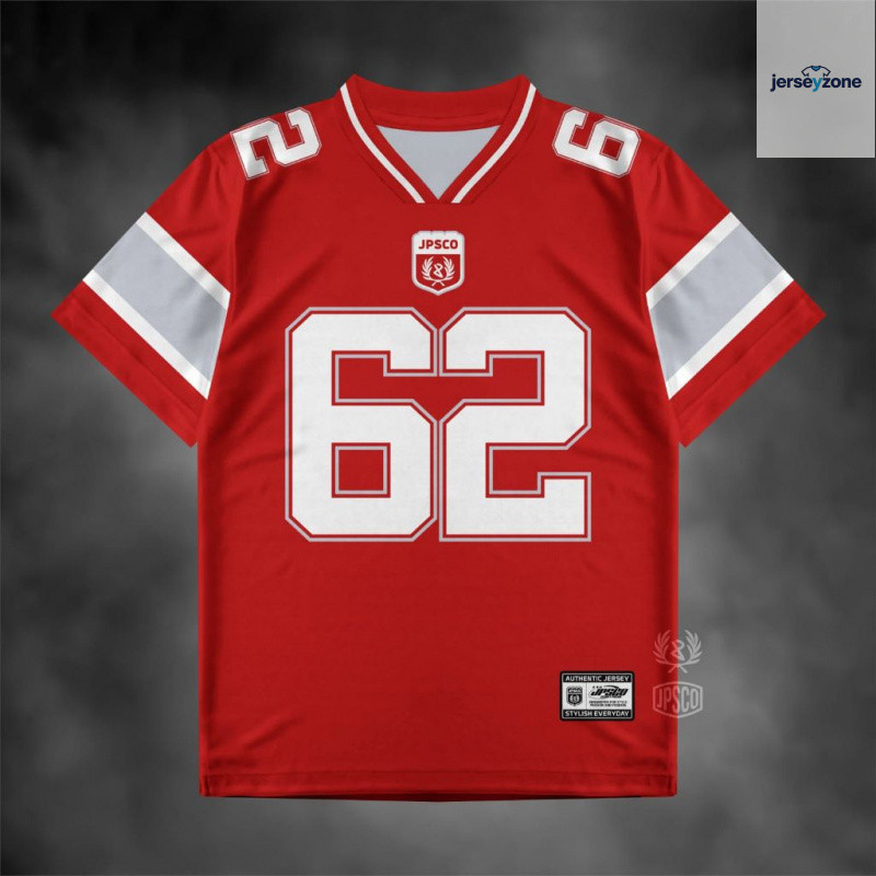 JerseyZoneID Streetwear Jersey หมายเลข 62 / Hockey Jersey / Rugby Jersey / Sports Jersey / Vintage /