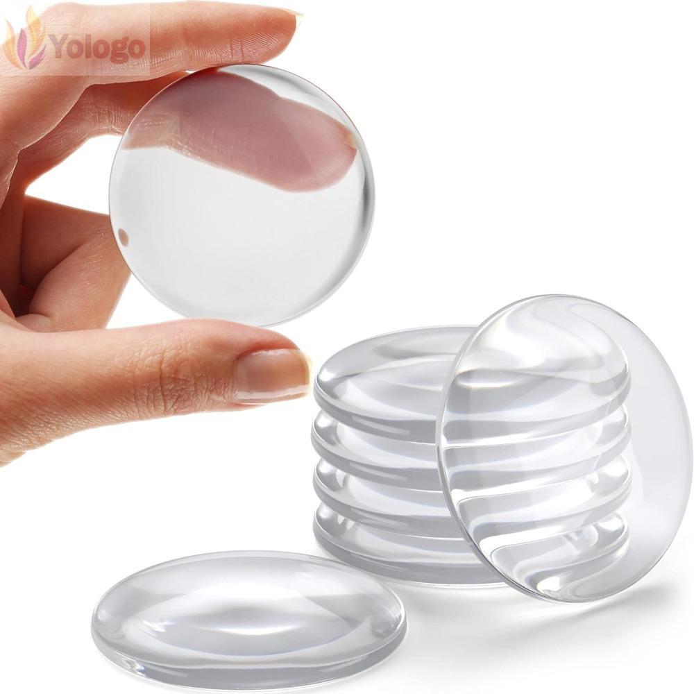 YOLOGO 6 ชิ้นผนังประตู Handle Stopper, Self กาว 1.57 1.57 ใน Wall Shield เบาะ, อเนกประสงค์ PU Wall M
