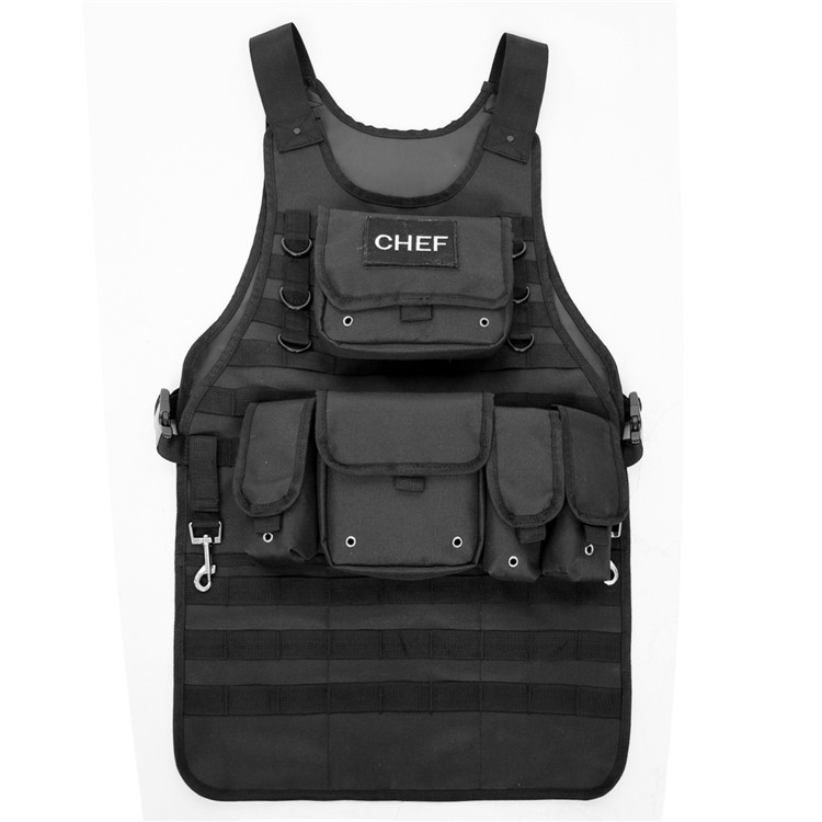 Outdoor Tactical Vest Tool apron BBQ Barbecue apron  Tactical Chef Apron