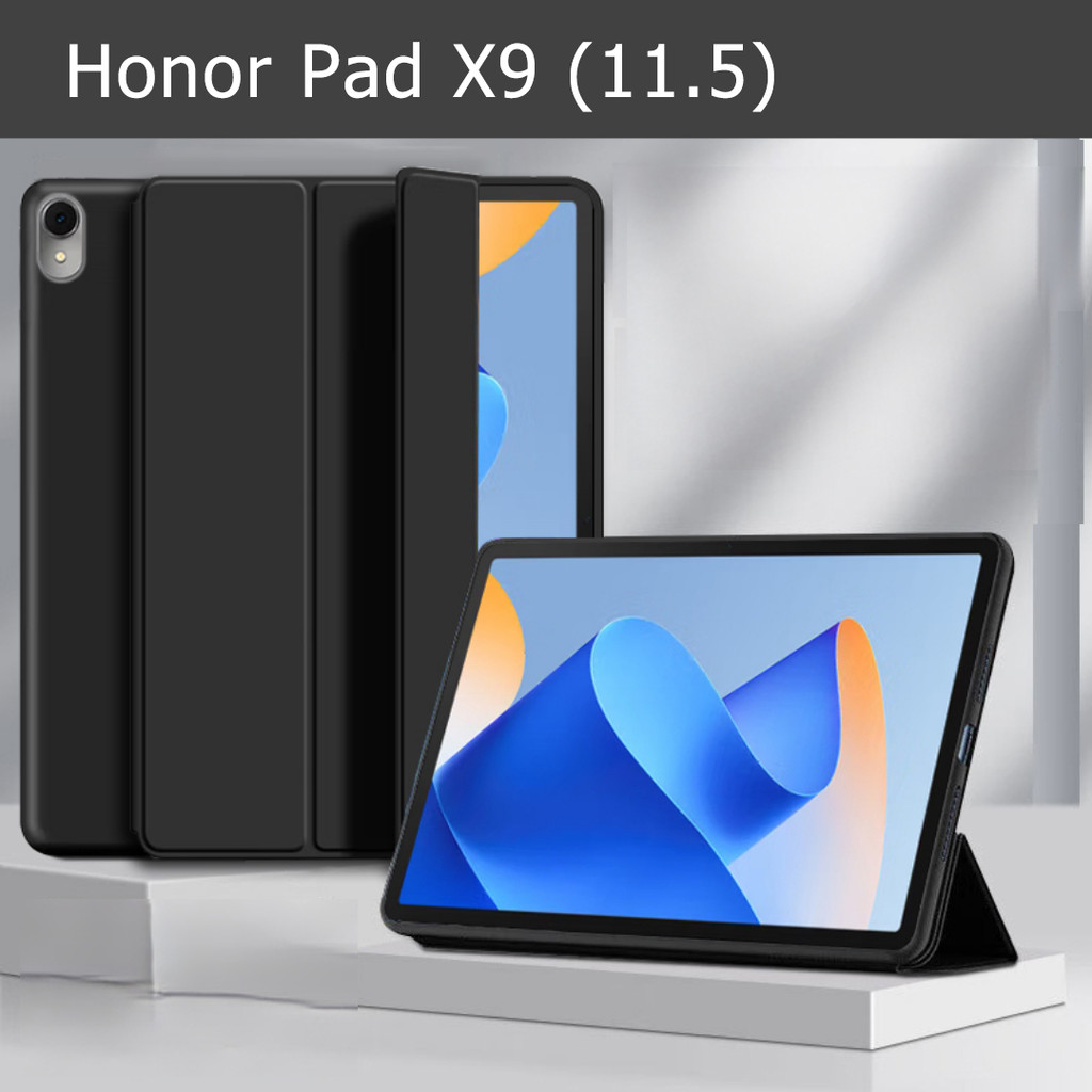 สําหรับ Honor Pad X9 (11.5 นิ้ว)ELN‐W09 L03 L09 คุณภาพสูง TPU Flip Tri-fold Stent ฝาครอบปลอกกันกระแท