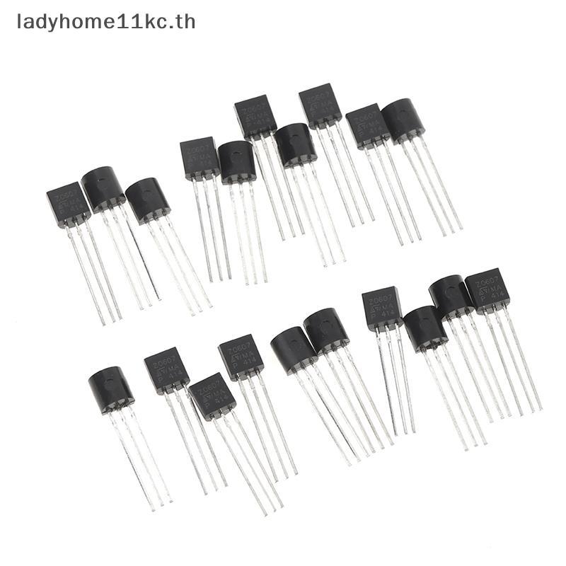 LAD 20pcs Z0607 Z0607MA TO-92 Triac 0.8A 600V Triacs Thyrtor 0.8 Amp 600 โวลต์ N