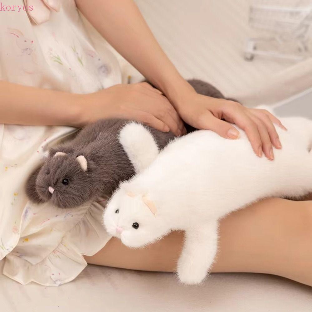 KORYES ตุ๊กตา Ferret ตุ๊กตาของเล่น, นุ่มปุย Huggable ตุ๊กตา Ferret ของเล่นตุ๊กตา,มาพร้อมกับตุ๊กตาลัก
