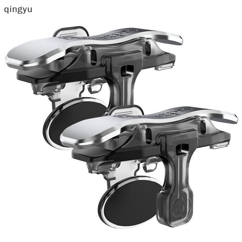[qingyu] L1 R1 Aim Keys ตัวควบคุมเกม X8 เกมมือถือทริกเกอร์สําหรับเล่นเกมโทรศัพท์ PUBG 6 Finger Trigger Sensitive Shoot โทรศัพท์ Trigger สต็อกใหม่