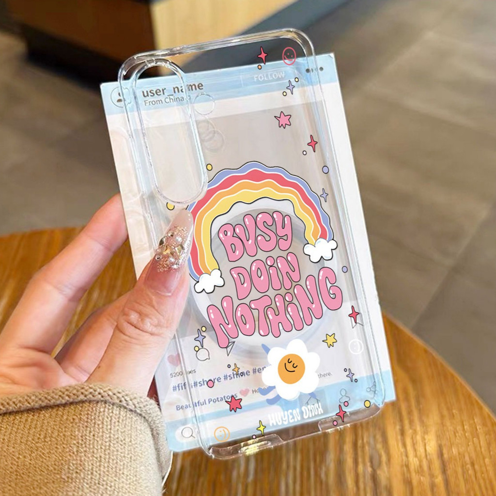 เคส ชาร์จไร้สาย สำหรับ Samsung A57 A37 A07 A17 A06 A16 A26 A36 A56 A55 S26 S25 S24 S23 Ultra S25Fe S24Fe S23Fe ลายน่ารัก