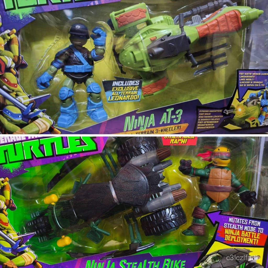 Turtles Leonardo Leonardo Leonardo Doll เครื่องมือรถจักรยานยนต์สามล้อ Ninja AT-3