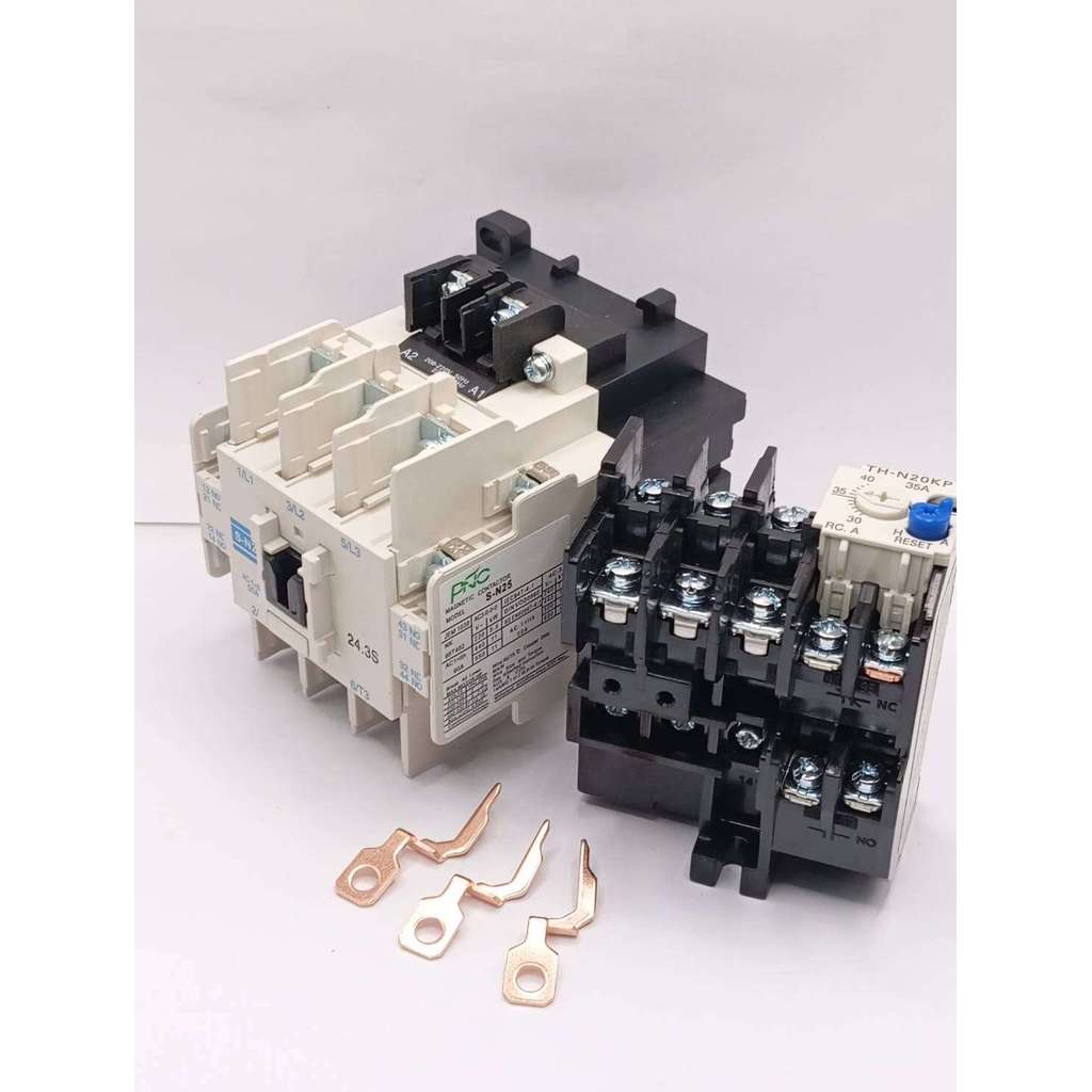S-N25+TH-N20KP กระแส : 3.6A(2.8-4.4) 5A(4-6) 6A(5.2-8) 9A(7-11) 11A(9-13) 15A(12-18) 19A(16-22) 22A(