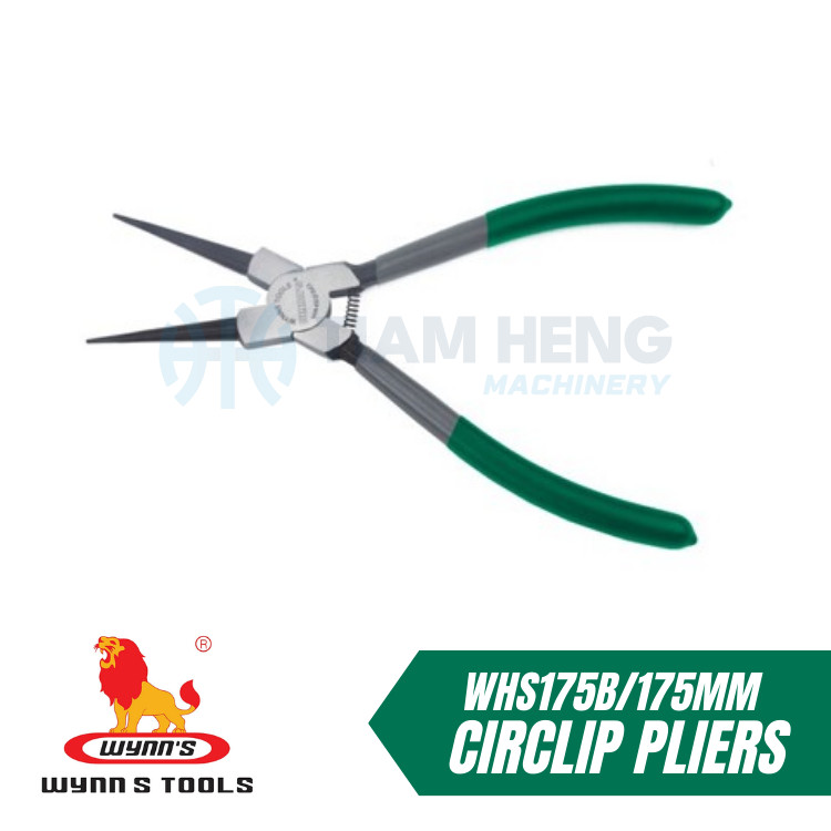 WYNNS WHS175B INTERNAL STRAIGHT CIRCLIP PLIERS 175MM
