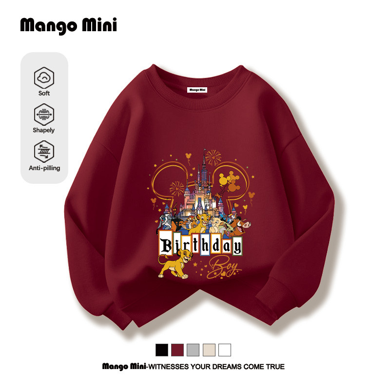 เสื้อแขนยาวเด็ก The Lion King ผ้าหนาดีใส่สบาย เนื้อผ้านุ่ม พิมพ์ลายการ์ตูนน่ารัก ใหม่ (ส่งเร็ว จัดส่งจากไทย)