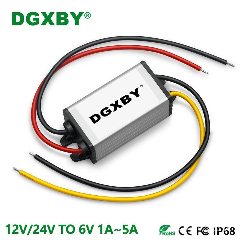 12V24V ถึง 6V1A2A3A4A5A DC Buck โมดูล 9-40V ถึง 6V รถอุปกรณ์ Converter