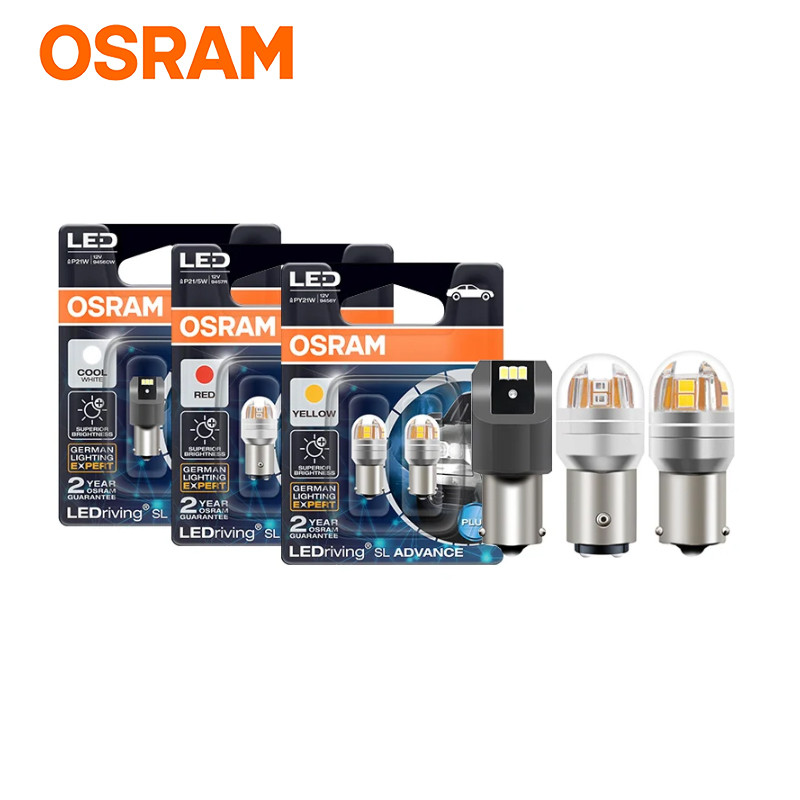 OSRAM LEDriving SL Advance LED T10 T20 S25 12V แสงสีขาวแสงสีแดง Amber Light รถสัญญาณเลี้ยวหลอดไฟ