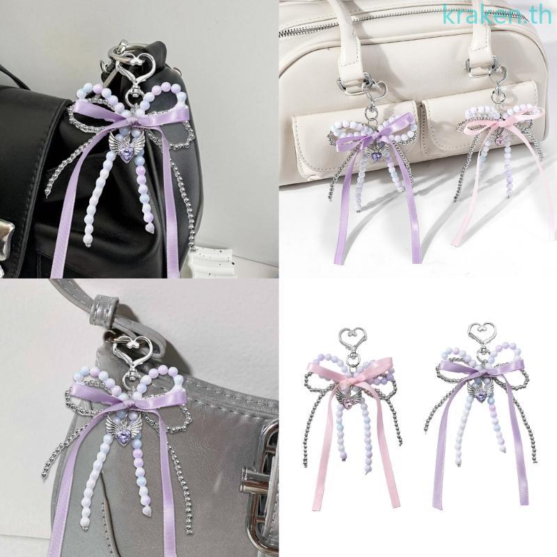 KRA Charm Bowknot Key Holder Stylish Bag Accessory Stylish Purse Embellishment