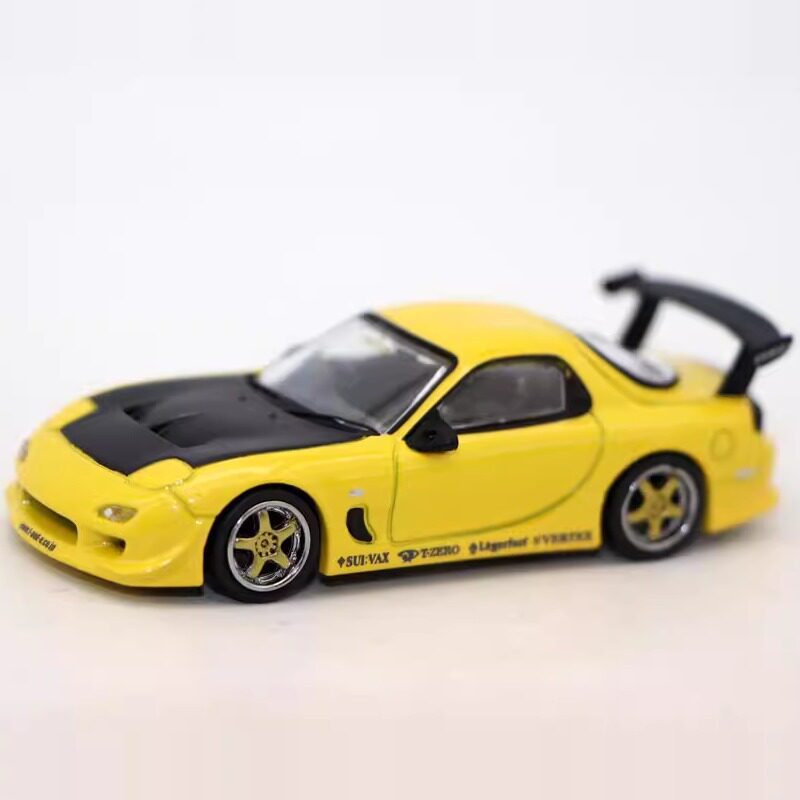 [คลังสินค้าพร้อม] TW 1 64 Alloy Vertex Mazda RX-7 FD3S Mazda Sports Car Model Classic Decorative Gif