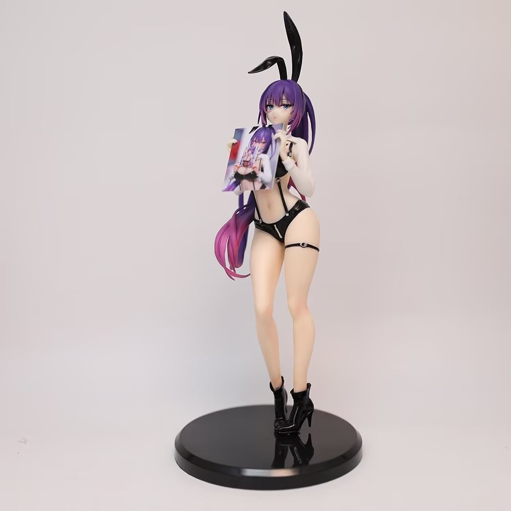 Beautiful Girl Bunny Nest Yuna 2D Static animation merchandise Hand-Made Boxed Statue Model