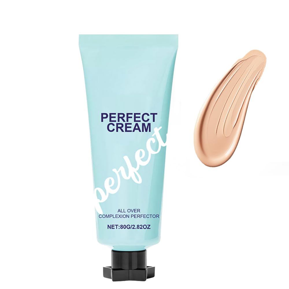 2025 ใหม่ All-Over Complexion Perfector, 80ml Long-Lasting CC Cream Foundation, ครีมคอนซีลเลอร์ Full