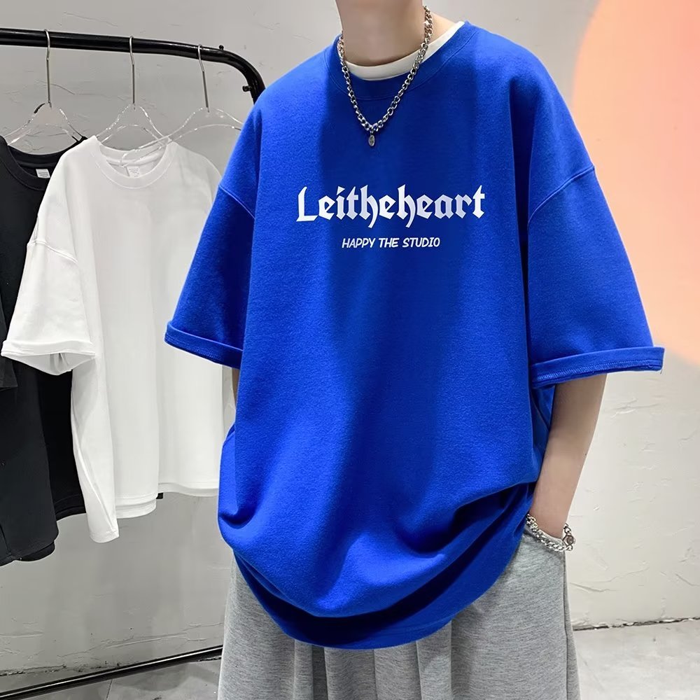 Cod Casual Code Letter American Short-Sleeved Pure Cotton Supply เสื้อ 2026 Hong Kong Slim-fit t Liv