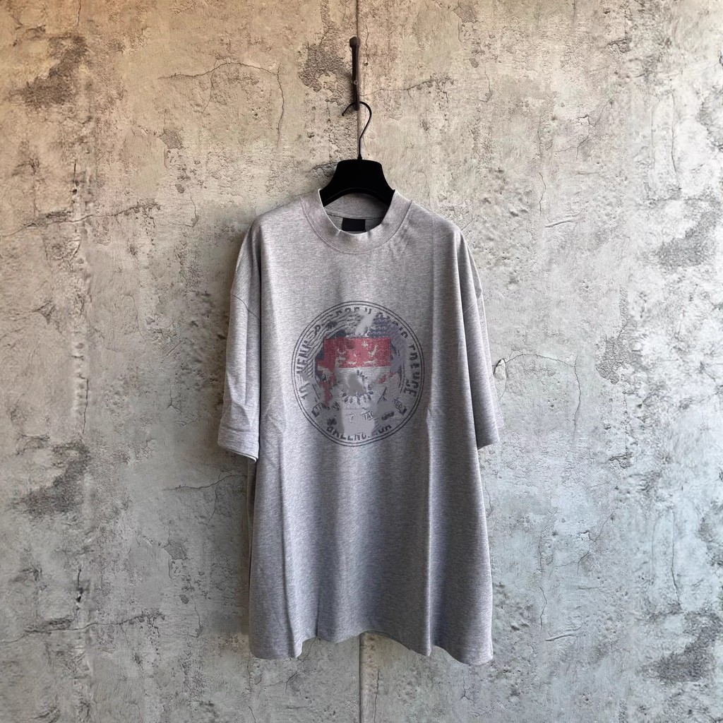 CLI0 B-LG New printed short-sleeve shirt T Shirt OS Loose fit, unisex style T