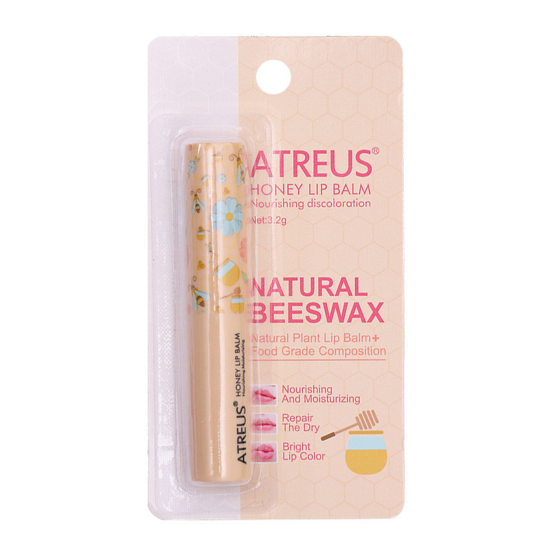 Thailand atreus Honey Lip Balm ไม่มีสี ให้ความชุ่มชื้น ผึ้งน้อย [dss]