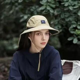 หมวกป้องกันแสงแดดสําหรับผู้ชายและผู้หญิงฤดูร้อนคอป้องกันหมวกตกปลาแคมป์ปิ้ง