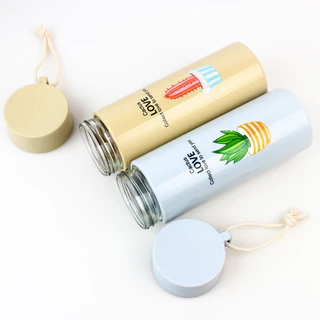 ขวดน้ำ แก้วน้ำดื่ม กระบอกน้ำ ลายกระบองเพชร ความจุ 400ML น่ารัก พกพาสะดวก ใส่ได้ทั้งน้ำร้อน น้ำเย็น