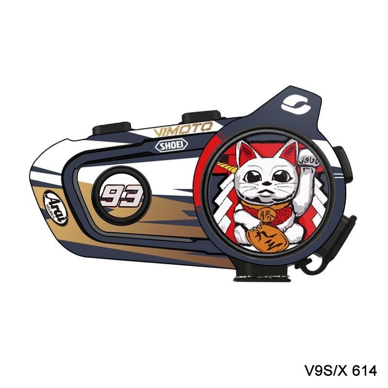 Vimaton v9s สติกเกอร์ตกแต่งหูฟัง ป้องกันน้ำ พิมพ์ลายการ์ตูน ไม่มีกาว