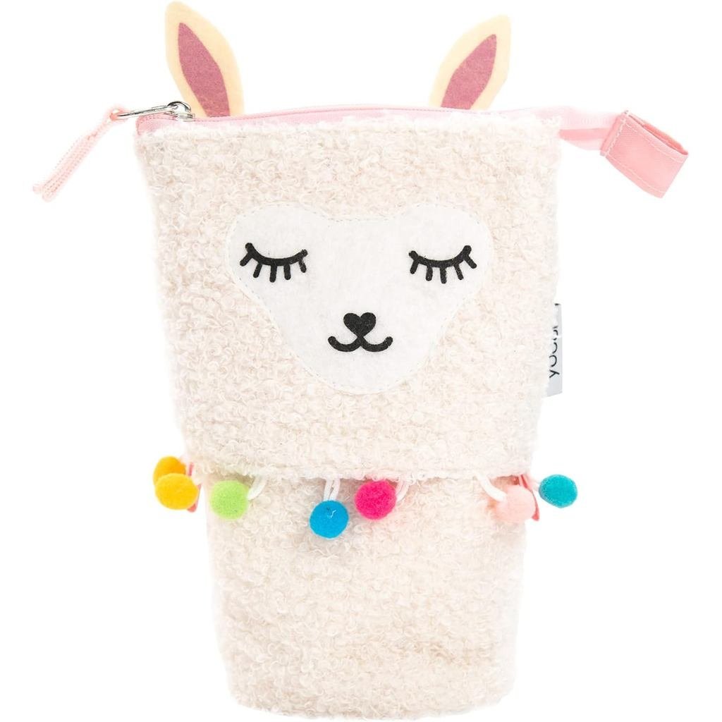 กล่องดินสอ Yobi Llama Standing Fuzzy – กระเป๋าเก็บ Llama น่ารักสําหรับเด็กและผู้ใหญ่ – Fun for Schoo