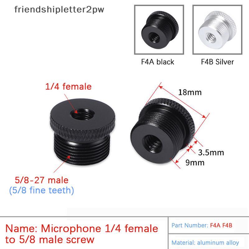 (แฟน) ขาตั้งไมโครโฟนแปลงสกรู1/4 "ถึง5/8" สกรูเกลียวเมาอะแดปเตอร์สําหรับไมโครโฟนคลิปเสถียร Cantilever Stand (TH)