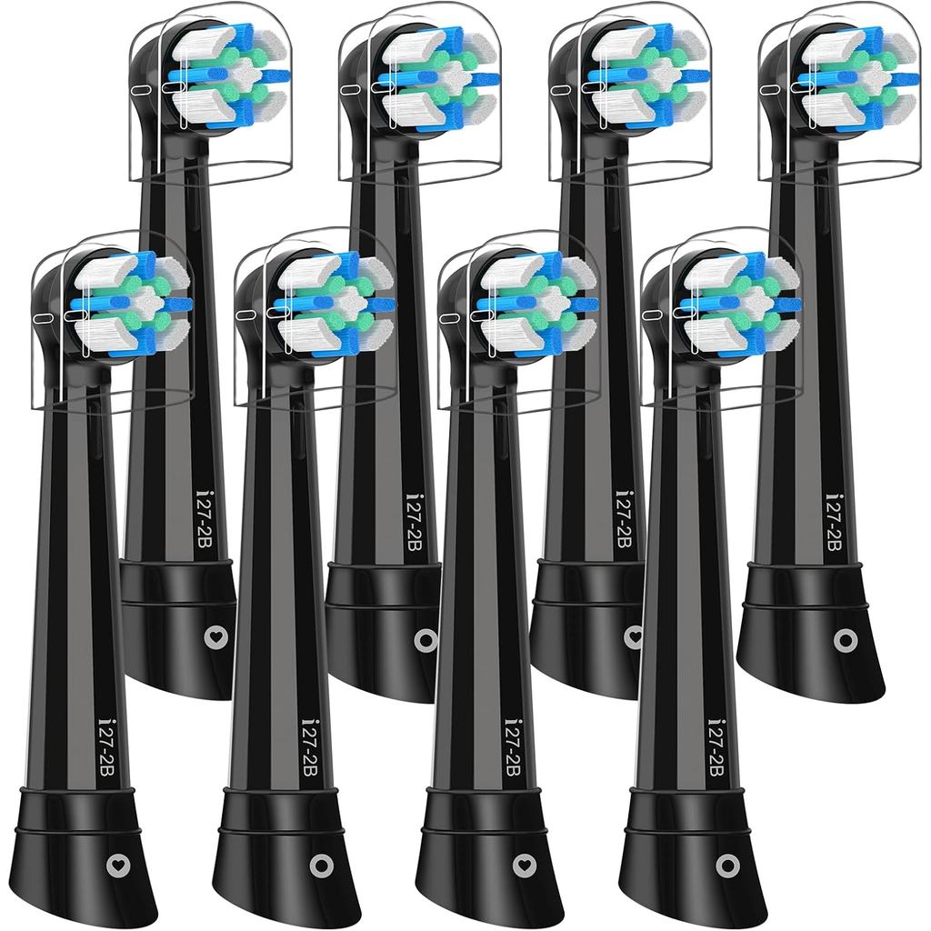 8 Pack IO หัวเปลี่ยนเข้ากันได้กับ Oral B IO 2/3/4/5/6/7/8/9/10/แปรงสีฟันไฟฟ้า Deep Clean Series, หัว