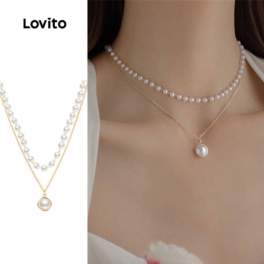 Lovito สร้อยคอผ่อนคลาย LCS31A240