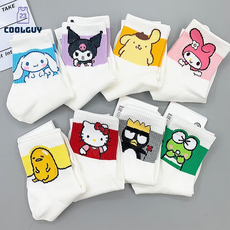 [YLSW] Tube Socks Women Girls Black White Socks TH - รูปที่ 2