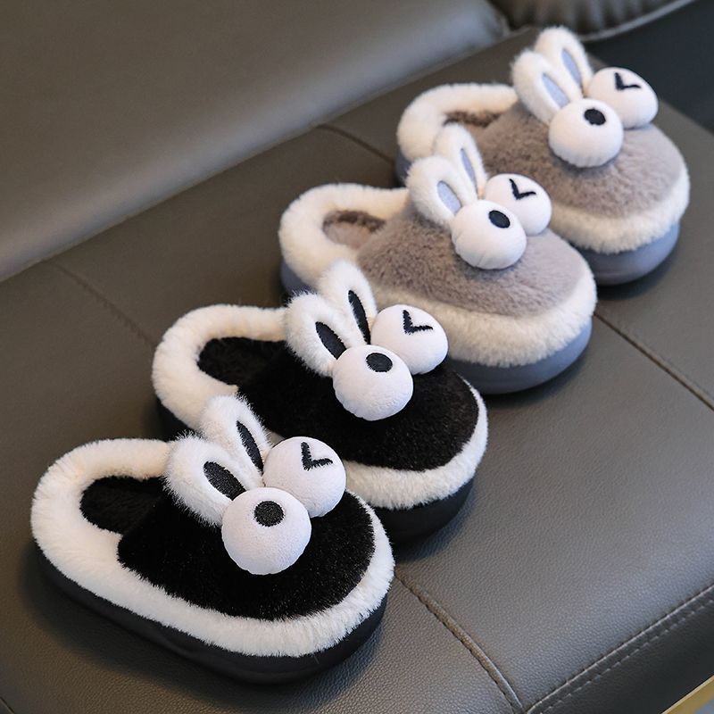 儿童毛拖鞋秋冬季女童2024新款小孩室内防滑保暖宝宝棉拖鞋男童 l7N3koL9mc1218