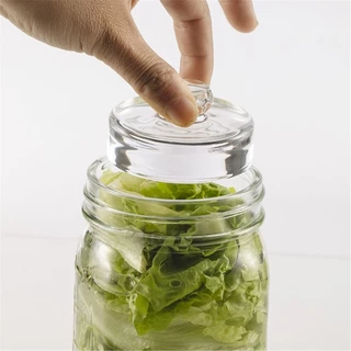 Cutie Glass Weight สําหรับหมัก Mason Jar ทําความสะอาดง่าย การหมักน้ําหนัก