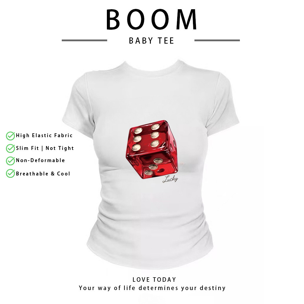 COD（จัดส่งภายใน 24 ชั่วโมง）เสื้อสาวอวบ เสื้อครอปท็อป แขนสั้น babytee สไตล์เกาหลี y2k T-shirt เสื้อผ้าใหม่ 2026 #022 - รูปที่ 3