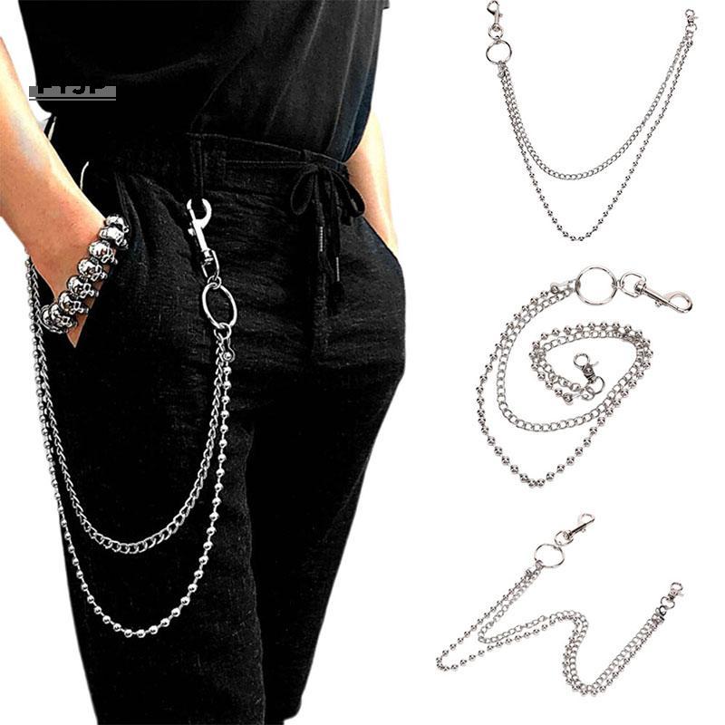 FYJP Punk ผู้หญิงผู้ชาย Chain Key Chain Rock กางเกงกางเกง Jean Hip Hop Decor [JP]