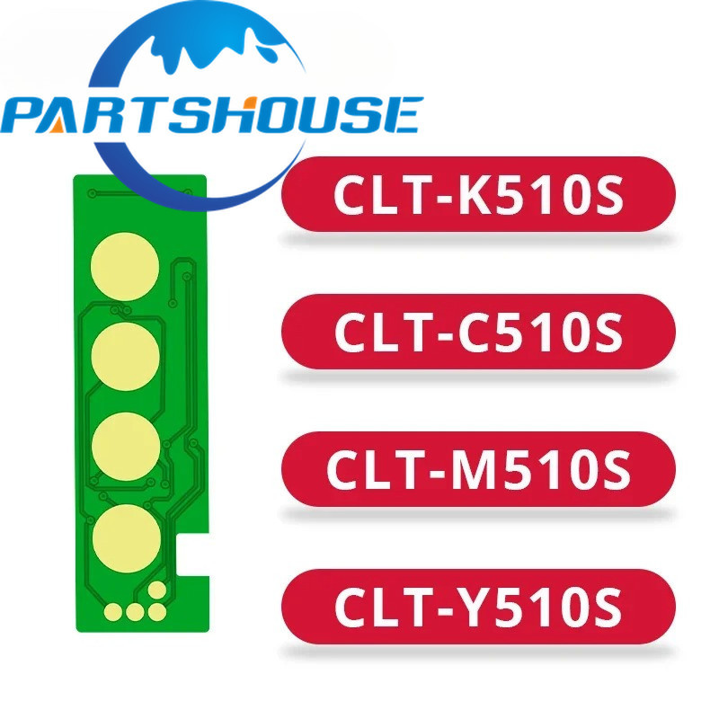 CLT510S CLT K510S C510S M510S Y510S ตลับหมึกชิปสําหรับ Samsung SL-C510 SL-C563 C510 C510W C513 C513W