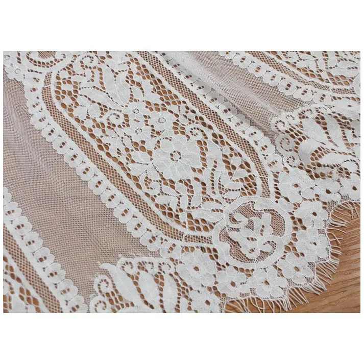 Length 3 meters wide 1.5 meters court lace fabric Dress cloth tablecloth curtain fabric lace accesso