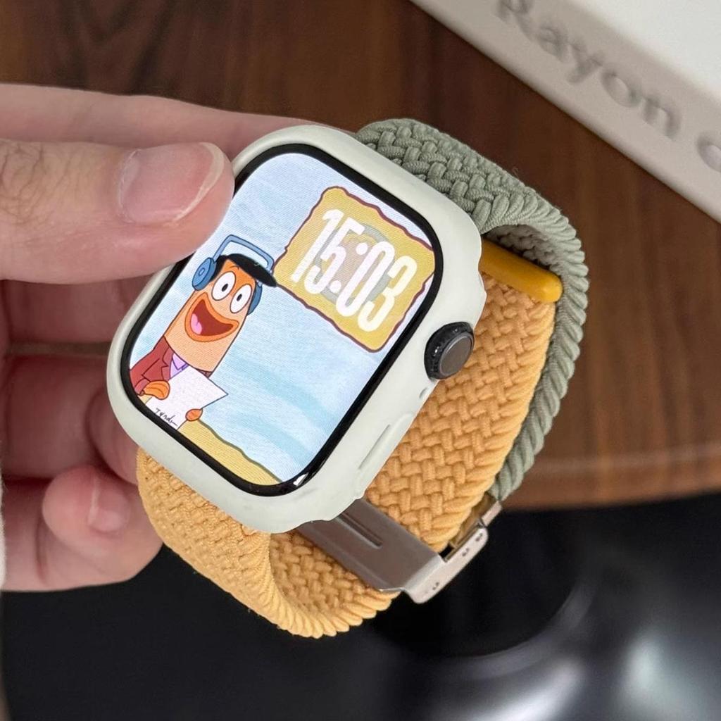 Candy Case + Strap สําหรับ Apple Watch Series Ultra2/Ultra3/Ultra, SE3, 10/9/8/7, SE/6/5/4/3/2/1, รองรับ 49/45/44/42/46/41/40 มม.