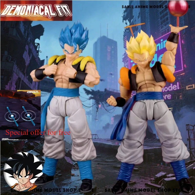 ในสต็อกdemoniacal Fit Dragon Ball Shf Super Saiyan Ssj Gogeta Action Figure ของเล่นที่กําหนดเอง