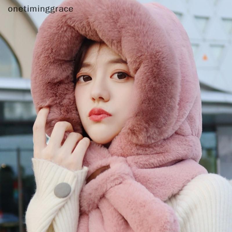 หมวกผ้าพันคอกันลม สำหรับผู้หญิงในฤดูหนาว แบบนักเรียน ออกแบบมาเพื่อการขี่จักรยาน ให้อบอุ่นและป้องกันลม - รูปที่ 3