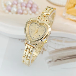 สไตล์ใหม่ High-value Love Diamond-studded นาฬิกาสุภาพสตรีหรูหรา Niche High-end สร้อยข้อมือนาฬิกาผู้หญิง