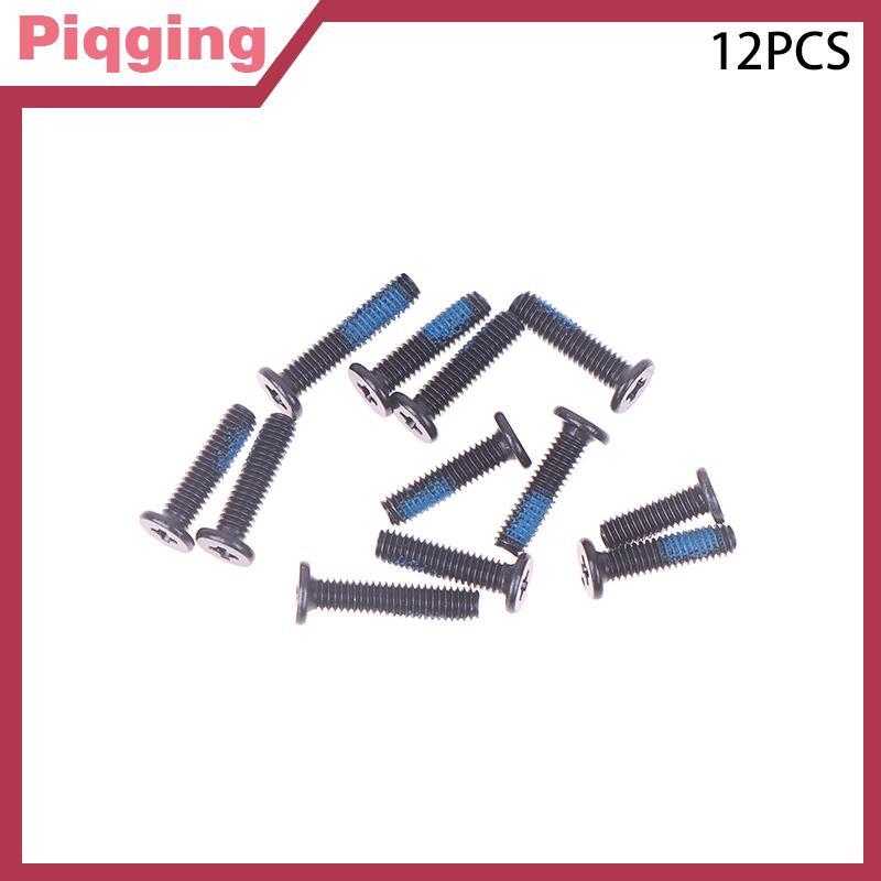 Piqging 12PCS แล็ปท็อปด้านล่างฐานกรณีสกรูสําหรับ TUF Gaming A15 FA507 FX507 FA507RF FA507RW FA507RM FA507RR FA507RC TH