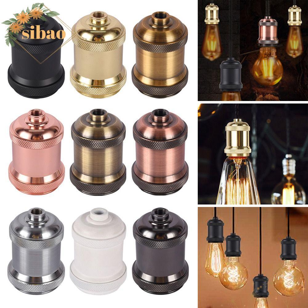 SIBAO Light Bulb Holder, ทนทาน Antique E27 Vintage Lights Bulb Socket, Practical Vintage Lamp Holder