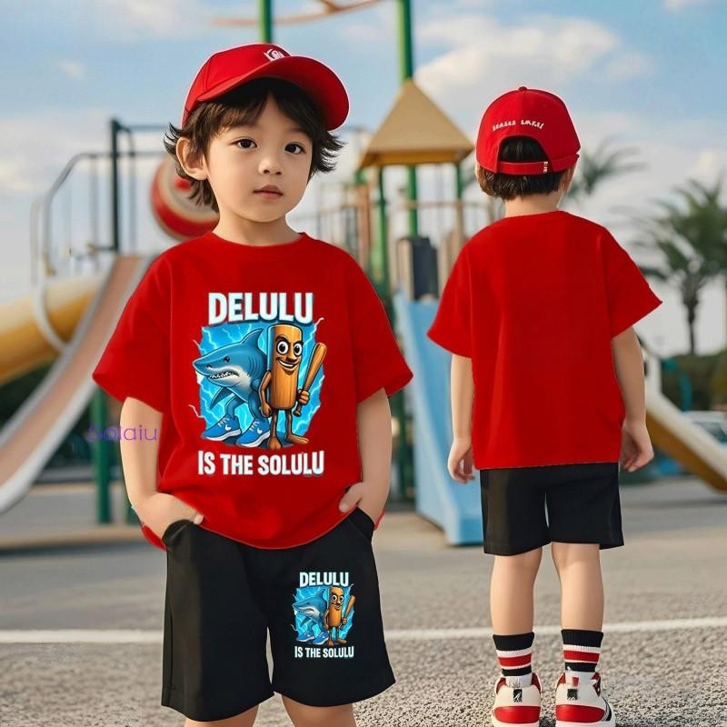 【จัดส่งไทย】2ชิ้น BOBเซ็ตชุดเด็ก เสื้อ+กางเกง ชุดสองชิ้น（จัดส่งจากประเทศไทย）ชุดสูทเด็กชาย ประกอบด้วยเสื้อกับกางเกงขาสั้น