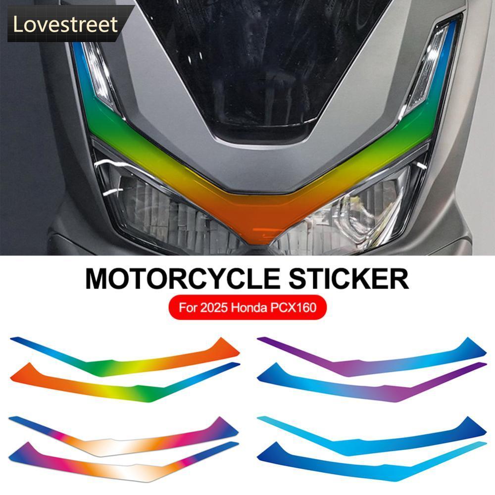 LOE ไฟหน้ารถจักรยานยนต์ไวนิลห่อฟิล์มป้องกันพร้อมแถบตกแต่งสําหรับ 2025 Honda PCX160 R7W4