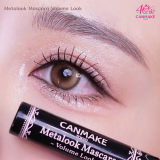 Canmake Metalook Mascara Volume Look 4g #V01 Black มาสคาร่าหัวสแตนเลสสตีล รุ่นใหม่.