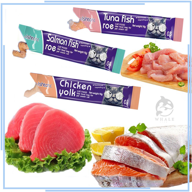 พร้อมส่ง​ ขนมแมวเลีย​ คละรสชาติ อร่อยจนเหมียวติดใจเลย3รสชาติ ปลาทูน่า ปลาแซลมอน ไก่ ขนาด15กรัม